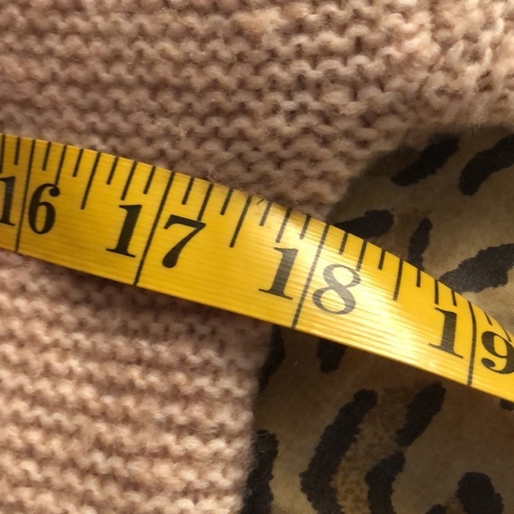 𝅺Primack size XS  loose cut knit turtleneck sweater cable knit detail on sleevee - Picture 3 of 5